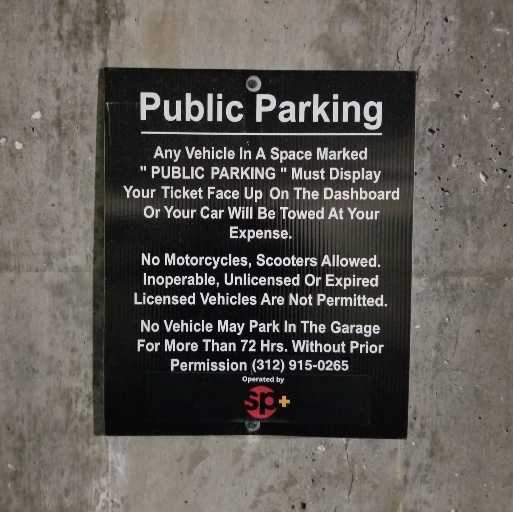 Public Parking Sign